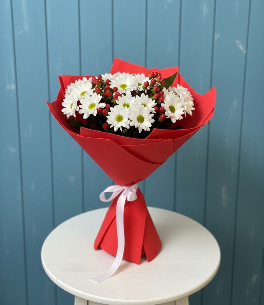 Букет цветов из: Хризантемы в Володарске