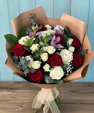 Букет цветов из:  Розы и Альстромерии в Володарске