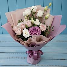 Букет цветов из:  Розы и Лизиантусы в Володарске