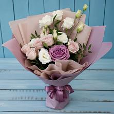 Букет цветов из:  Розы и Лизиантусы в Володарске