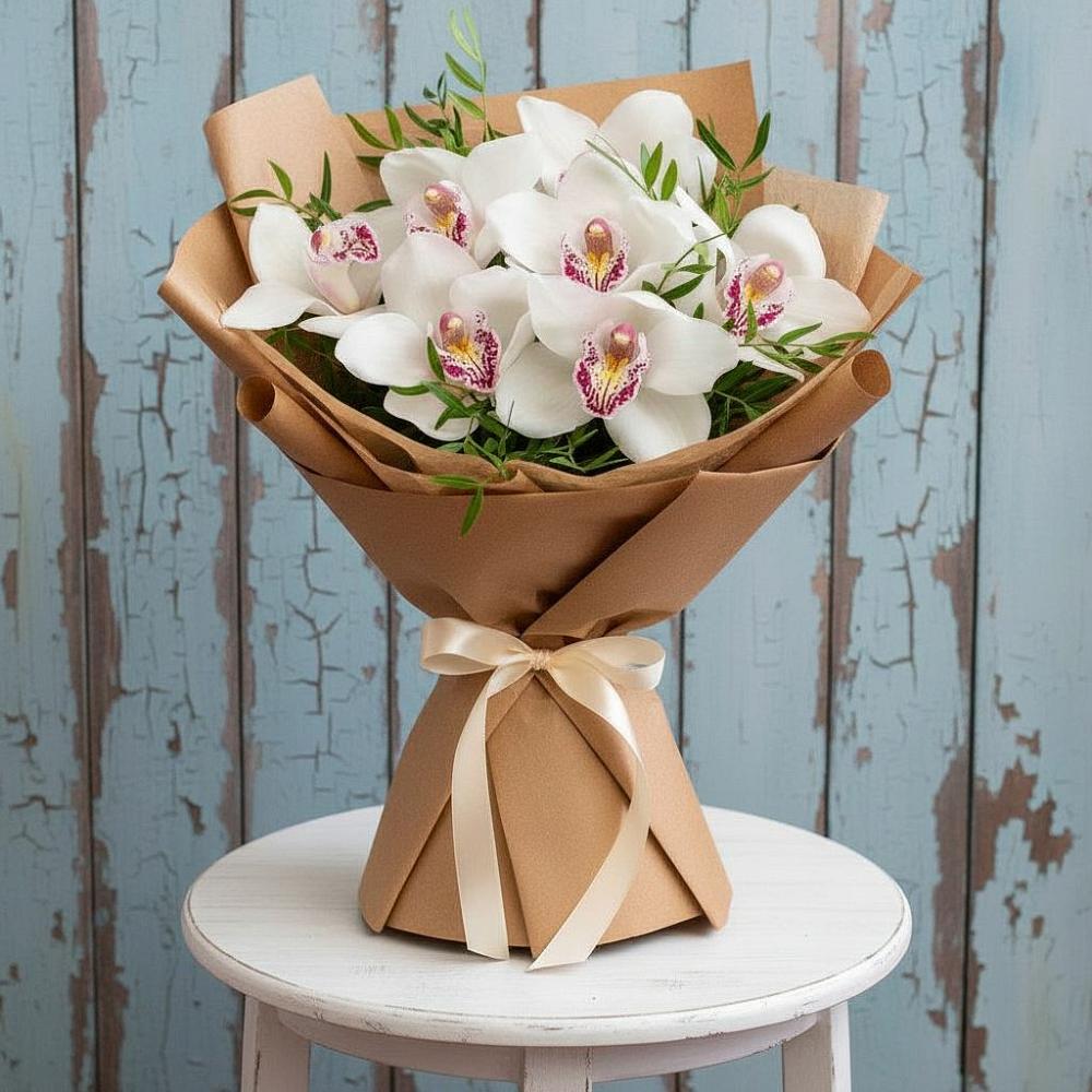 Букет цветов из: Орхидеи и Розы в Володарске