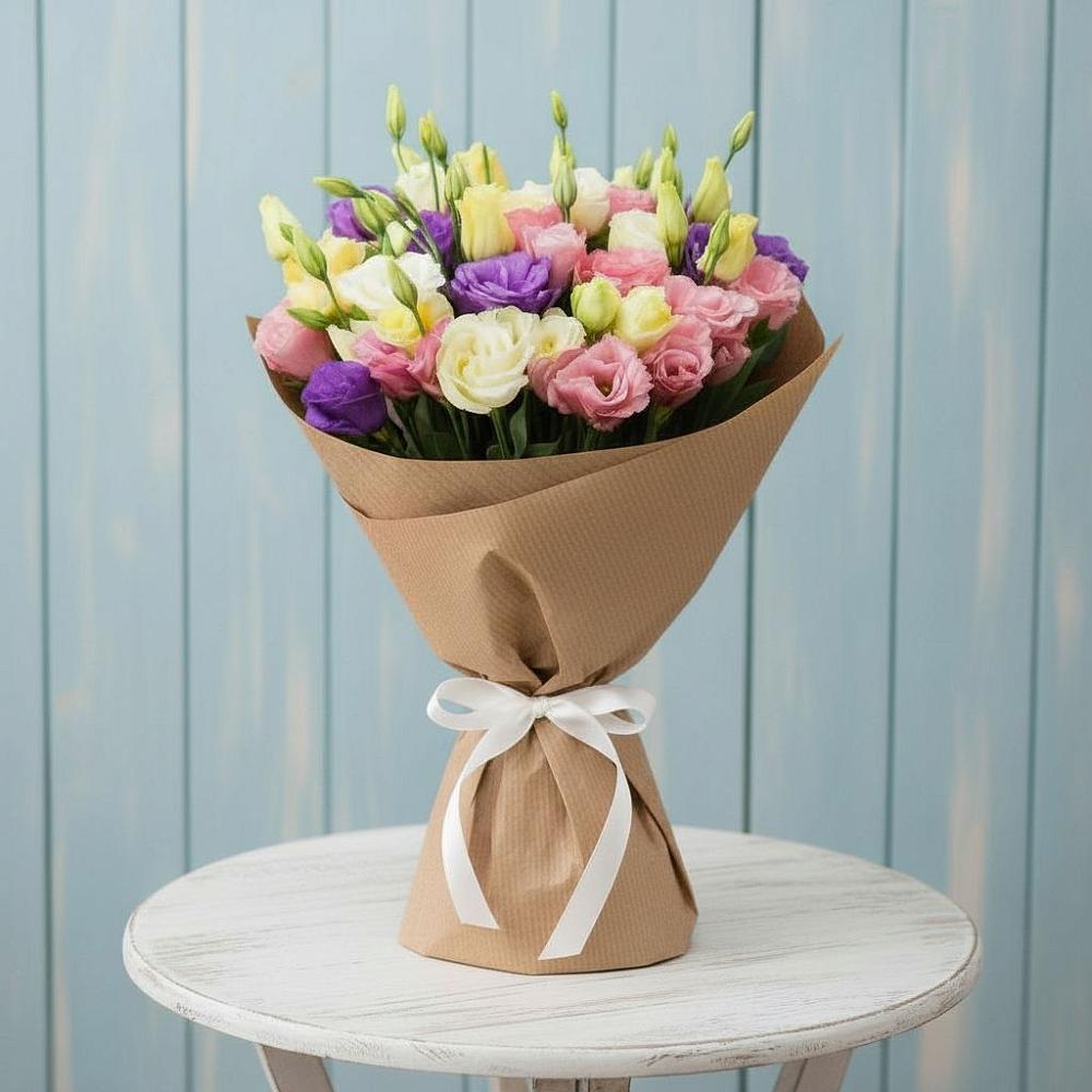 Букет цветов из: Лизиантусы в Володарске