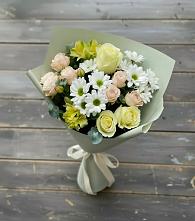 Букет цветов из:  Альстромерии, Розы и Хризантемы #REPLACE_PRED# Володарске