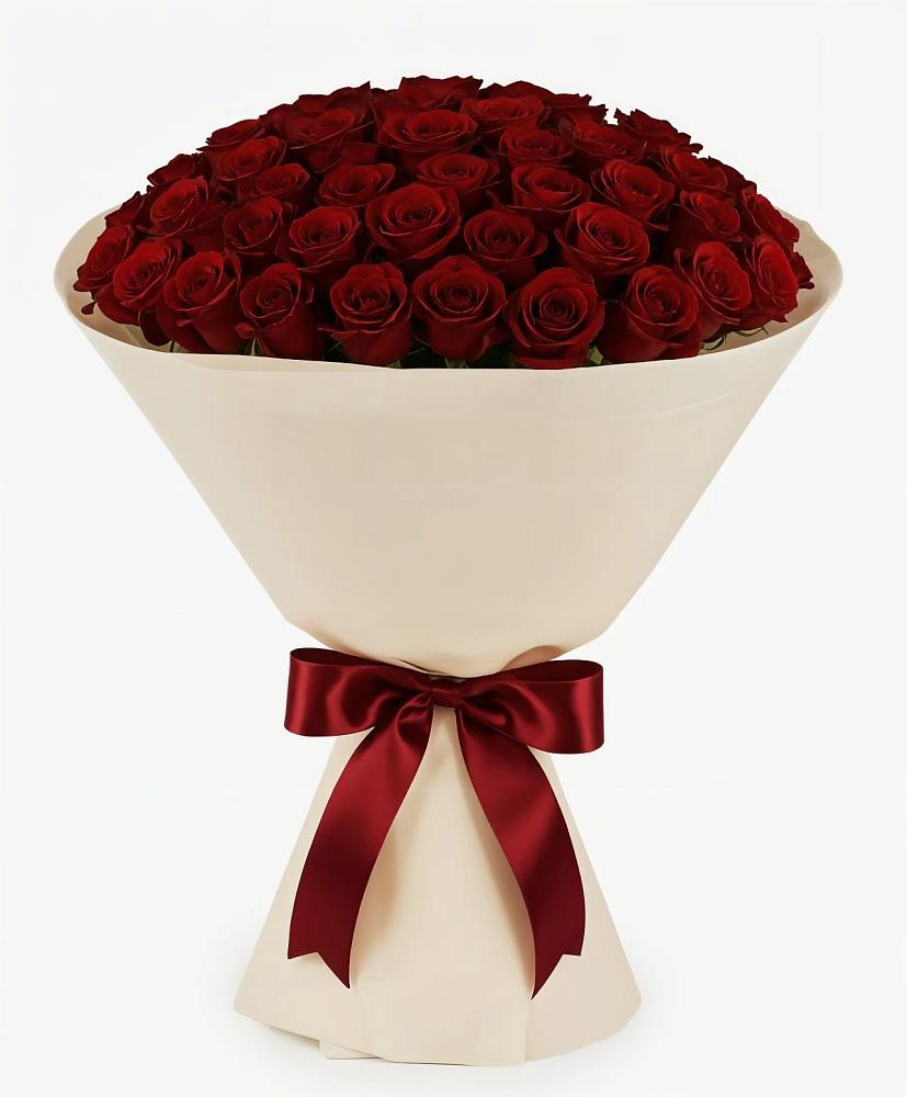 Букет 101 Бордовая роза Блэк Бакарра в Володарске