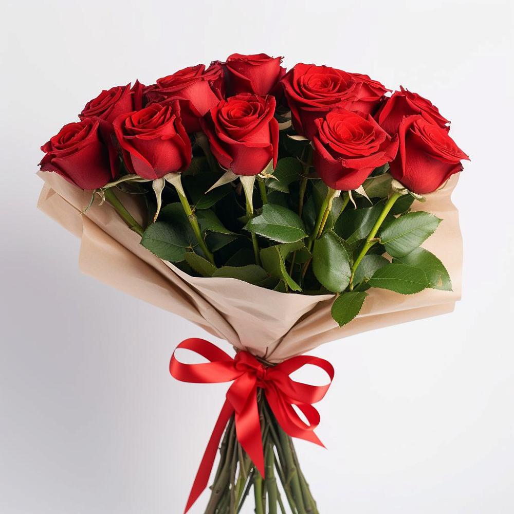Букет 11 Красных роз Эдлесс Лав в Володарске