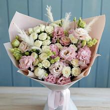 Букет цветов из:  Альстромерии и Розы в Володарске